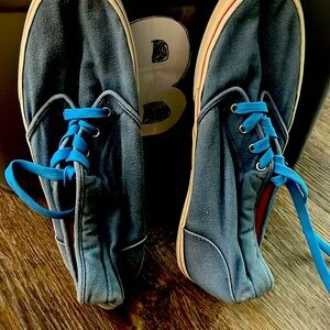 Vans men's 13. Blue and white, gently used, blue and red, gently used